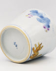 清水なお子 色絵磁器蕎麦ちょく 葡萄と栗リス