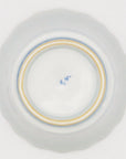 清水なお子　色絵竹と梅紋輪花小鉢